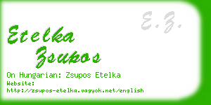 etelka zsupos business card